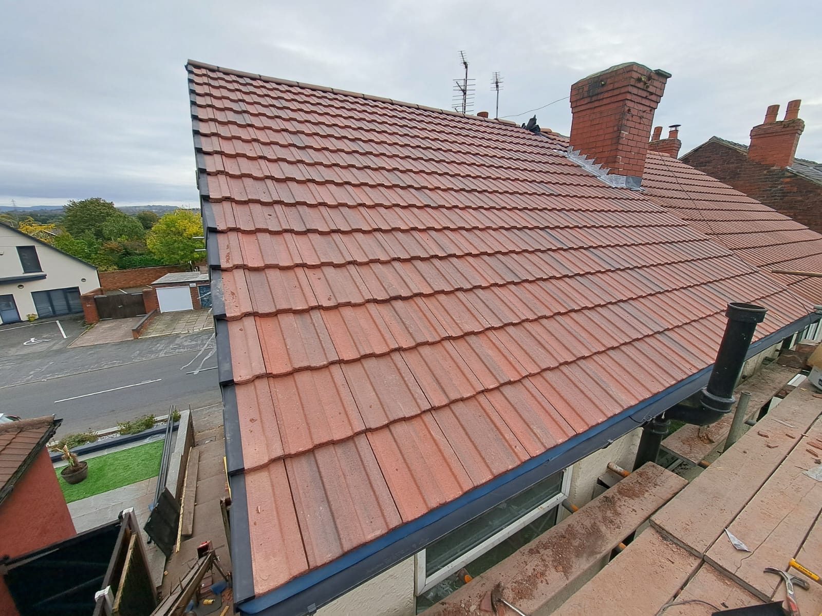 New roof from above