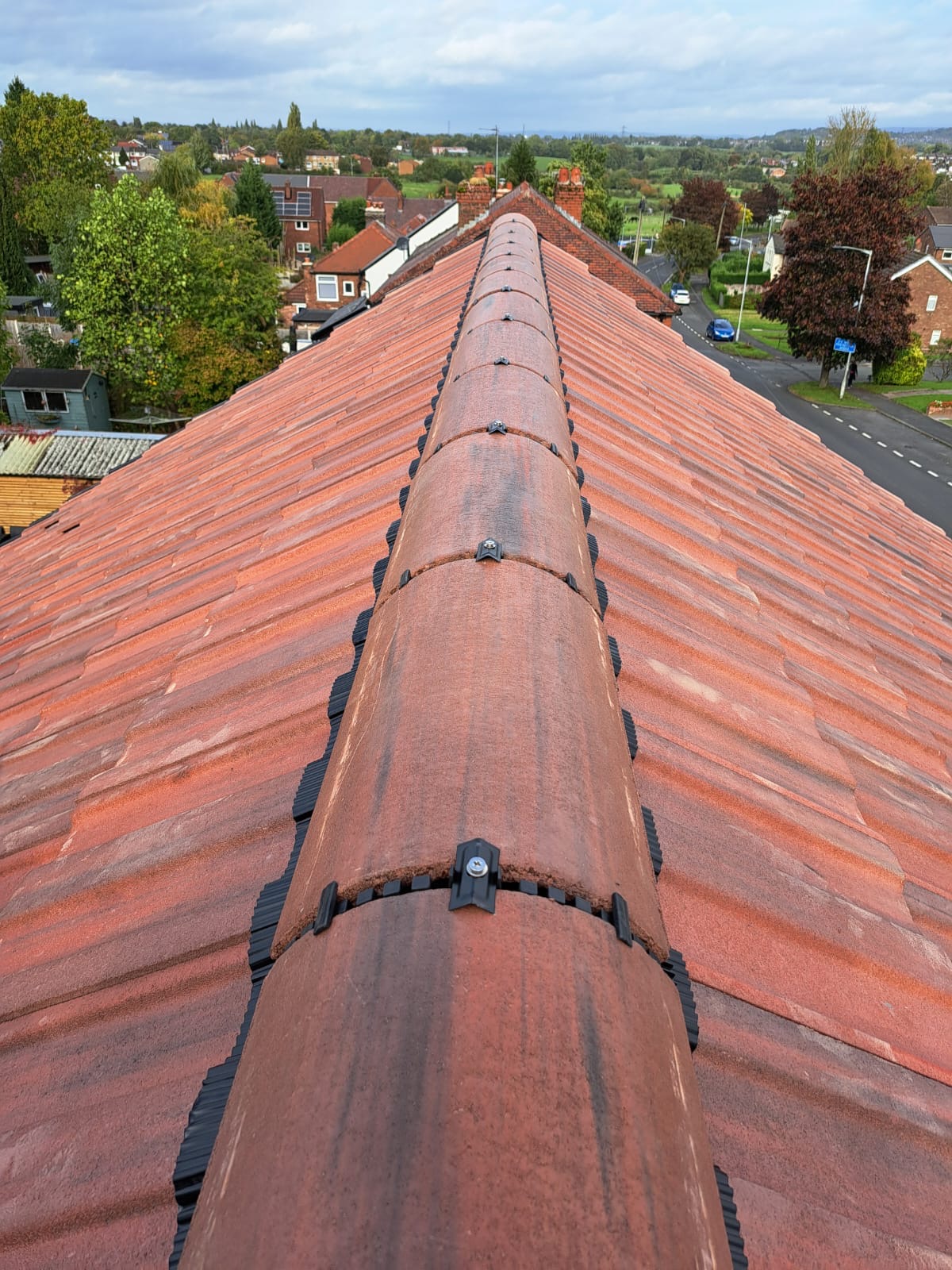 View along the new ridge